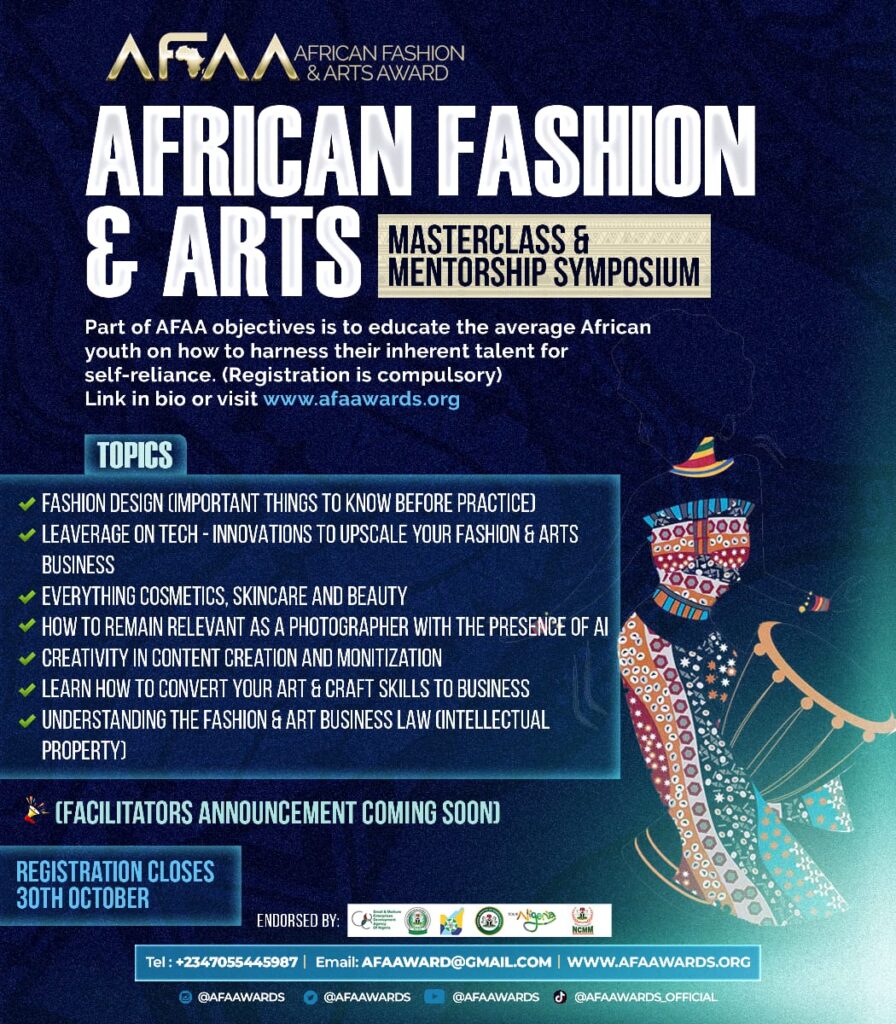 African Fashion And Art Award Afaa Awards